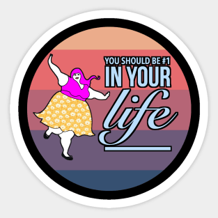 Fat women - self love and Body positive for curvy girls Sticker